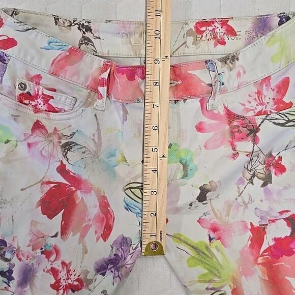 DL1961 Womens Florence Floral Jeans Sz 28 Insta Sculpt Cropped Carnival Fairy - Picture 8 of 15